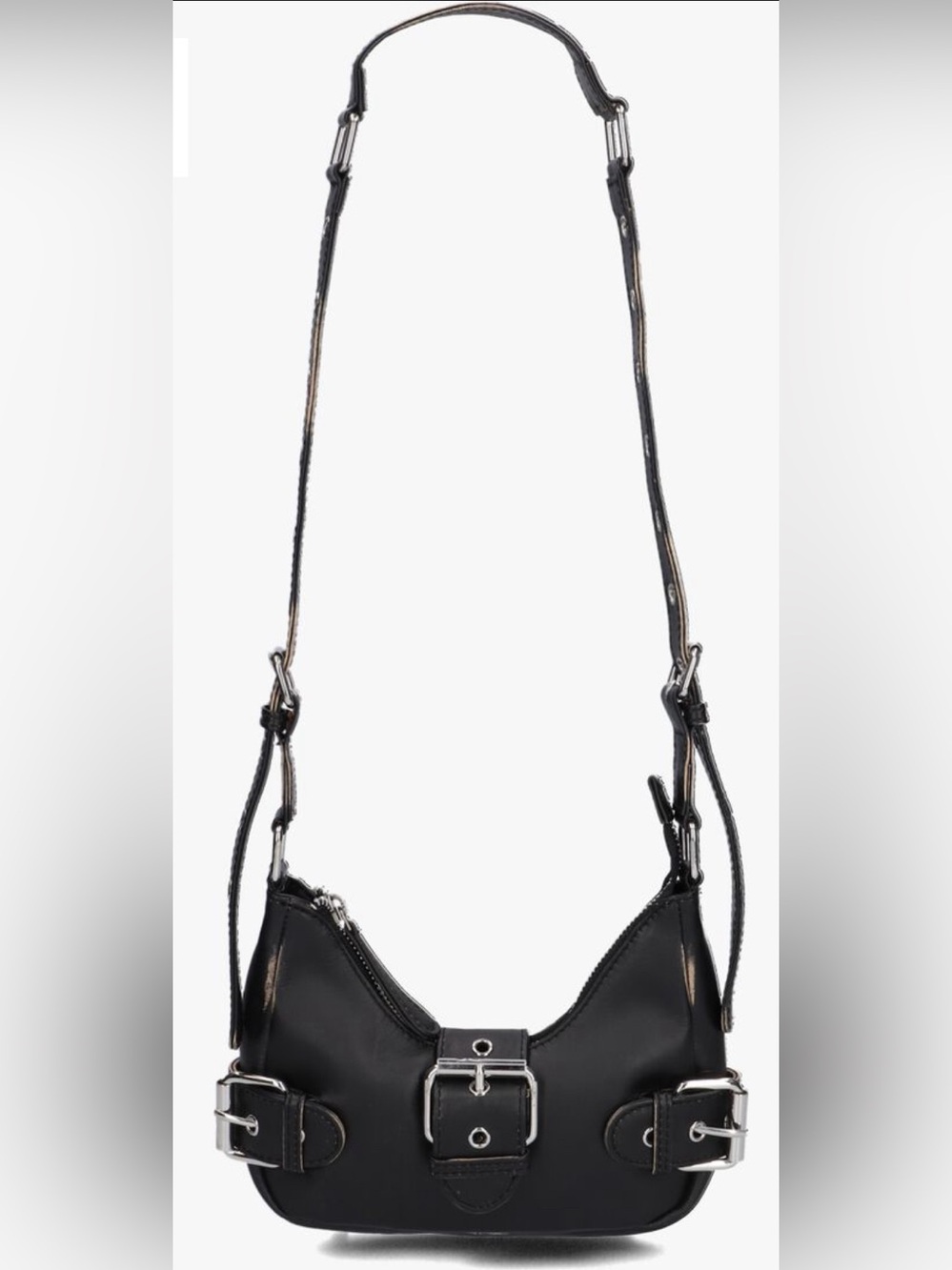 NÚNOO Schoudertas Palma Black Leather